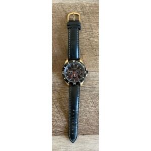 Peugeot Men's watch 2031 Multifunction With Leather Strap NEED BATTERY